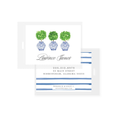 Ginger Jar Topiary Bag Tag (2 min)