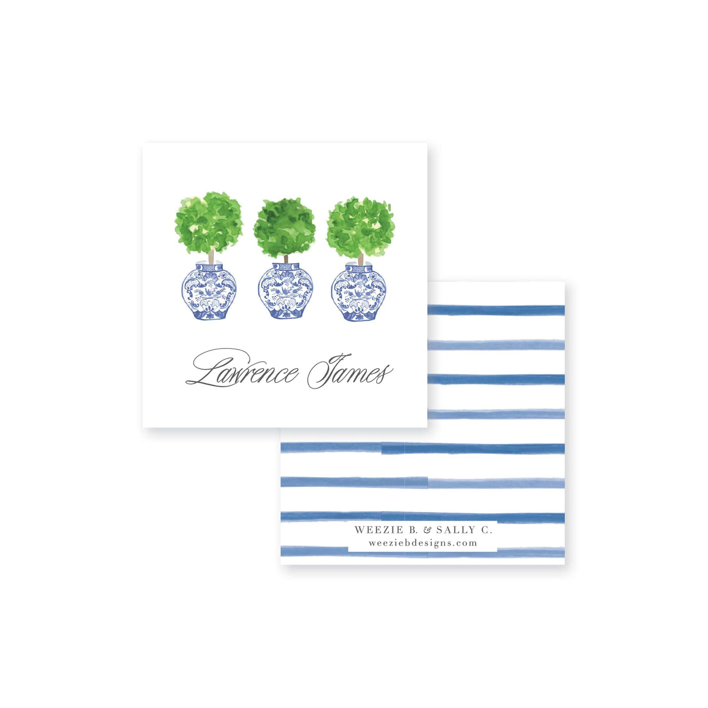 Ginger Jar Topiary Calling Card