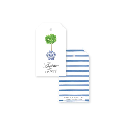 Ginger Jar Topiary Gift Tag