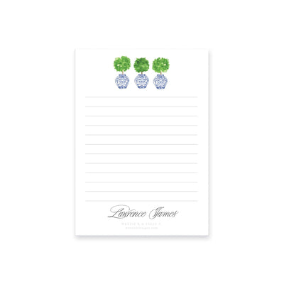 Ginger Jar Topiary Notepad