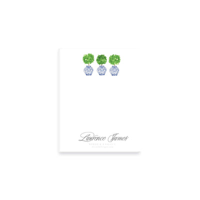 Ginger Jar Topiary Notepad