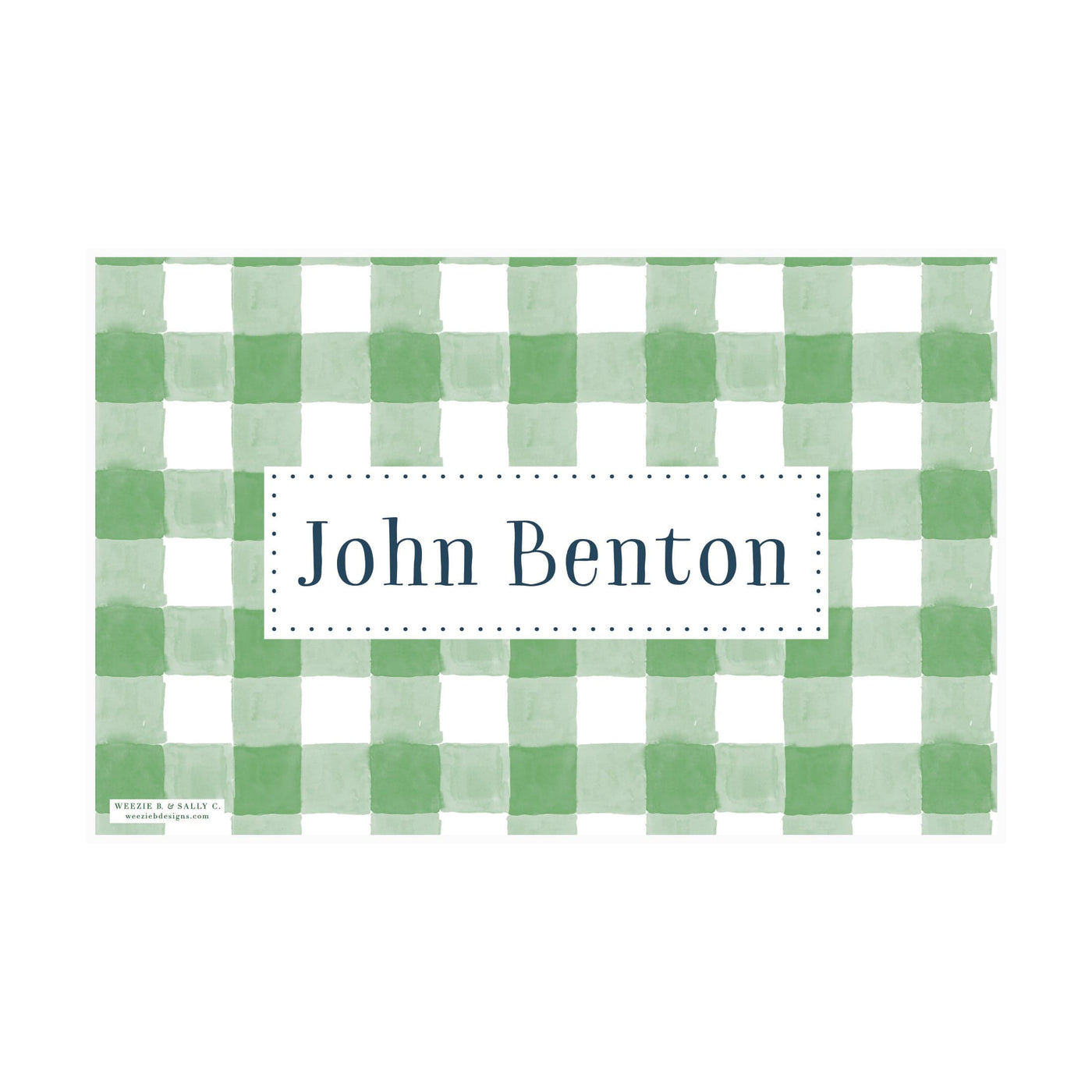 Gingham Stripes Placemat