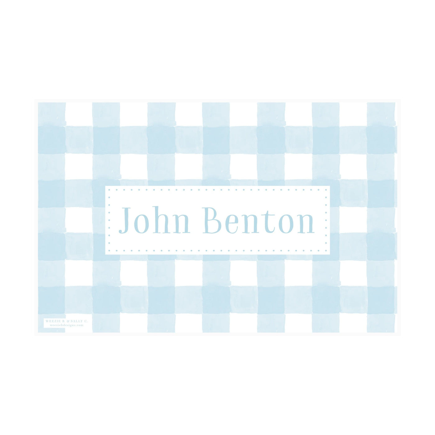Gingham Stripes Placemat