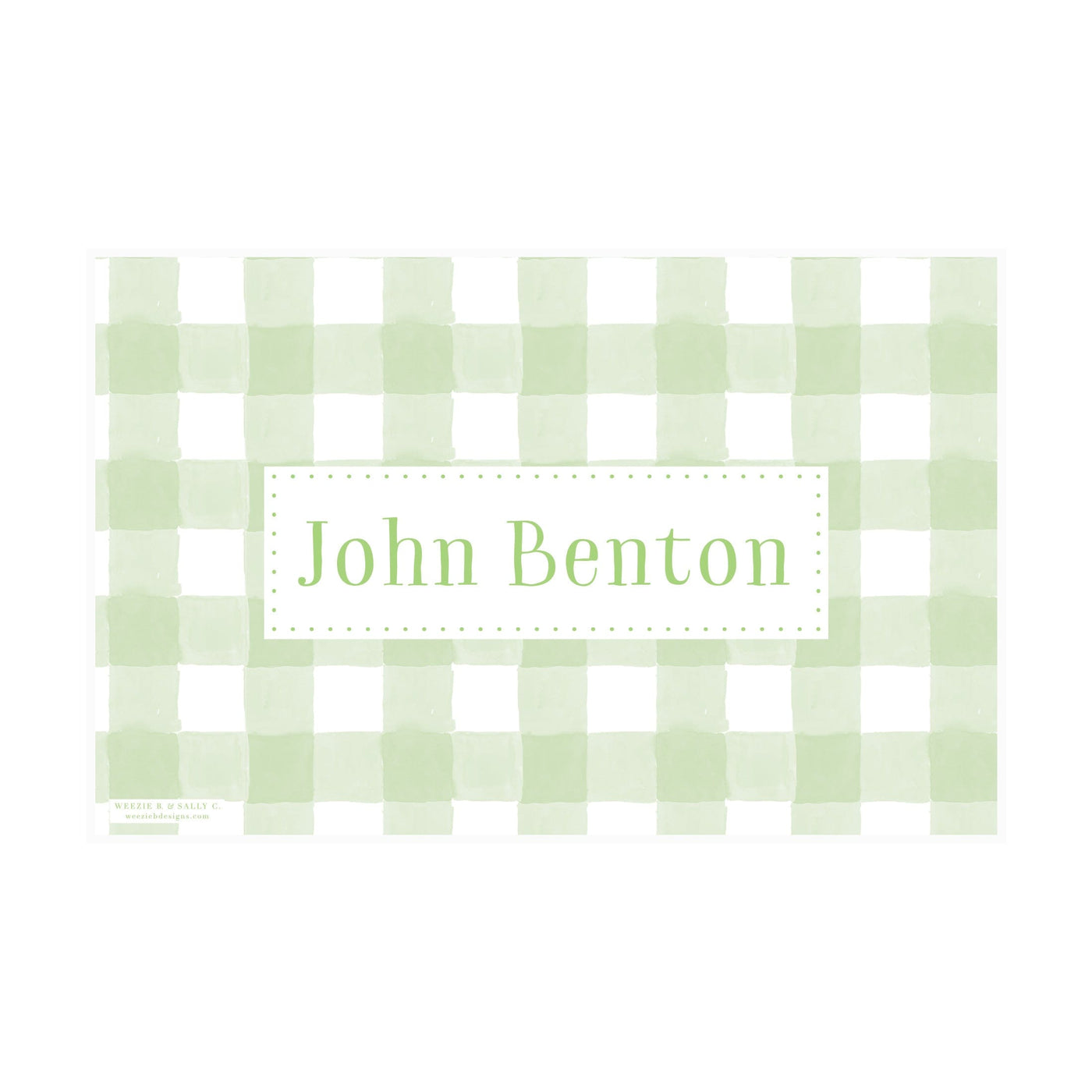 Gingham Stripes Placemat
