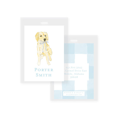 Golden in a Bow Bag Tag (2 min)