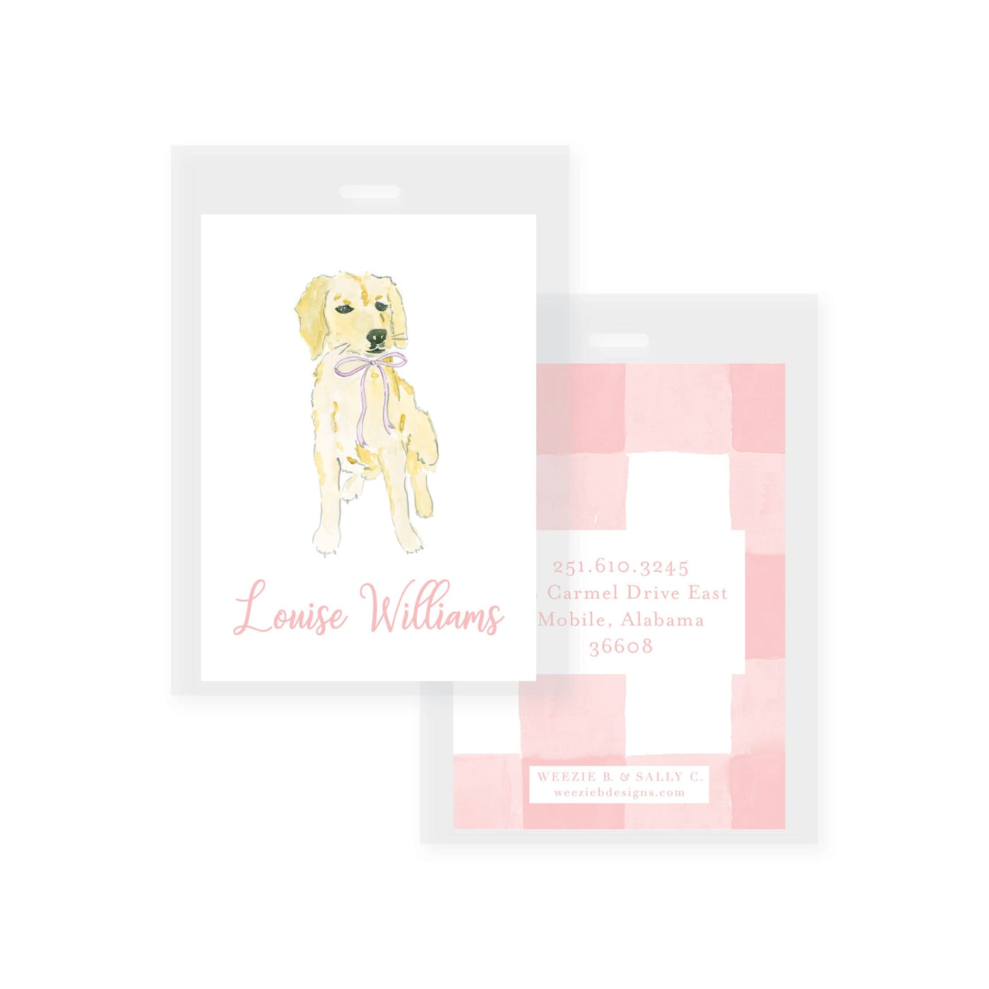 Golden in a Bow Bag Tag (2 min)