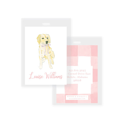 Golden in a Bow Bag Tag (2 min)