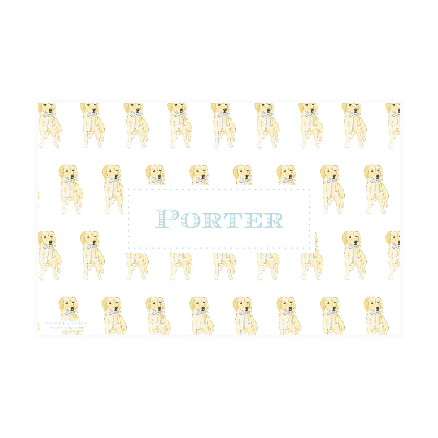 Golden in a Bow Placemat