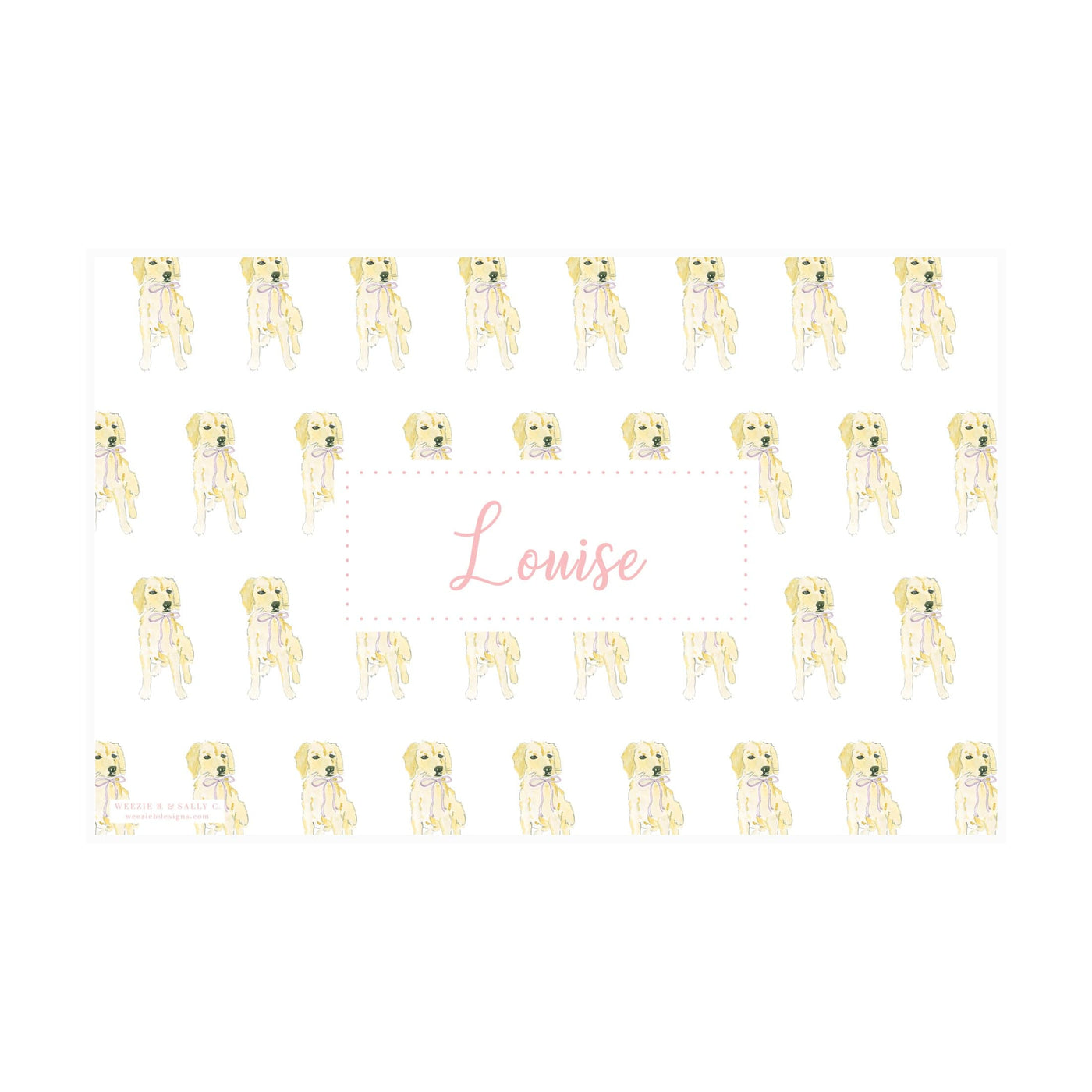 Golden in a Bow Placemat