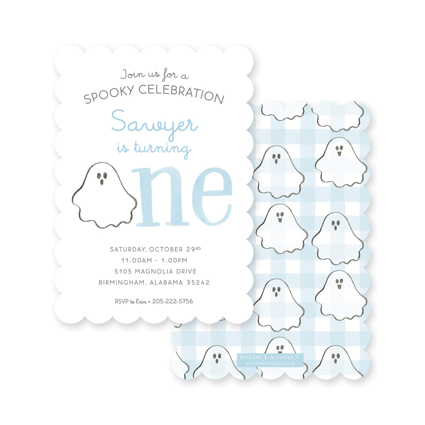 Spooky Celebration Ghost Halloween Birthday