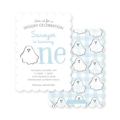 Spooky Celebration Ghost Halloween Birthday