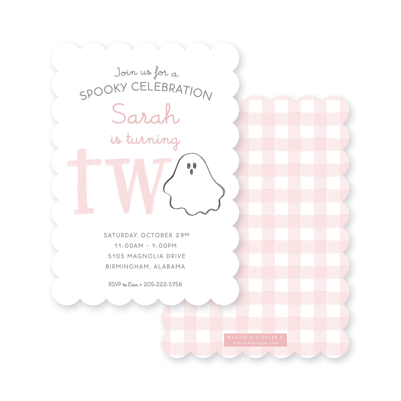 Spooky Celebration Ghost Halloween Birthday