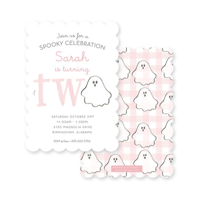 Spooky Celebration Ghost Halloween Birthday