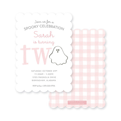 Spooky Celebration Ghost Halloween Birthday