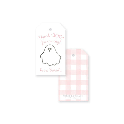 Spooky Celebration Ghost Gift Tag