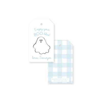 Spooky Celebration Ghost Gift Tag