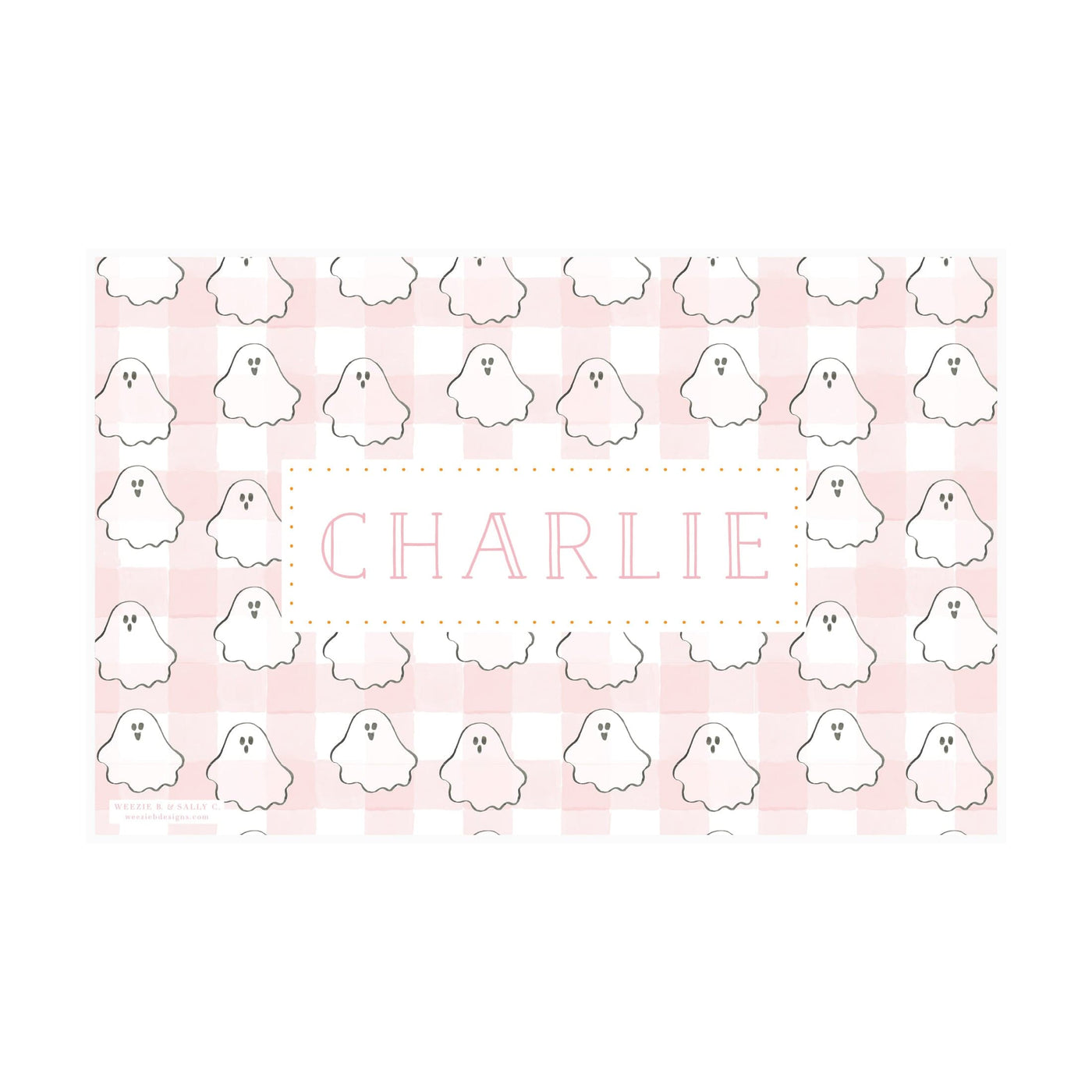 Spooky Ghost Halloween Placemat