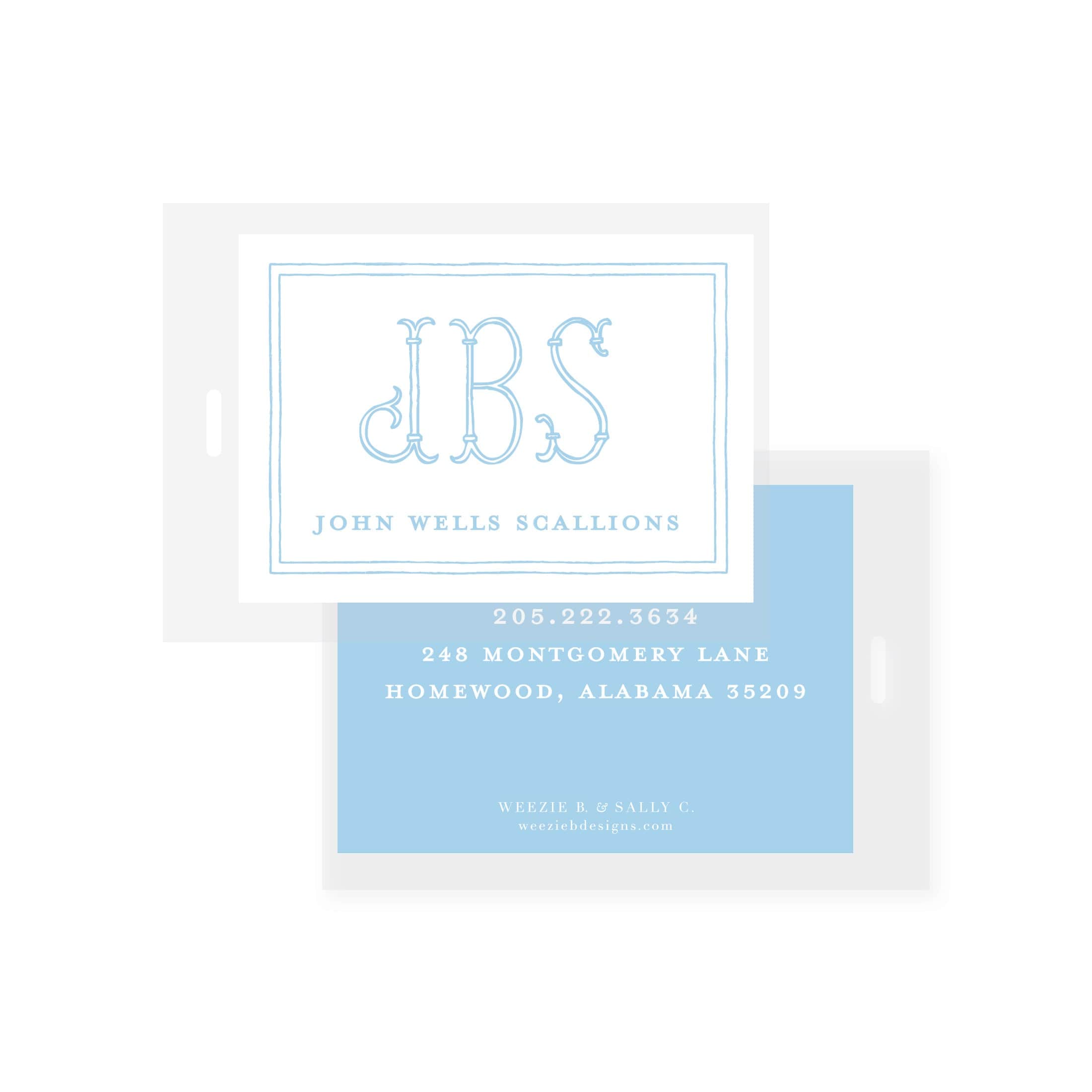 Fishtail Handcut Bag Tag (2 min) – Weezie B. Studio