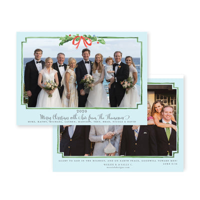 Holiday Swag Horizontal Christmas Card