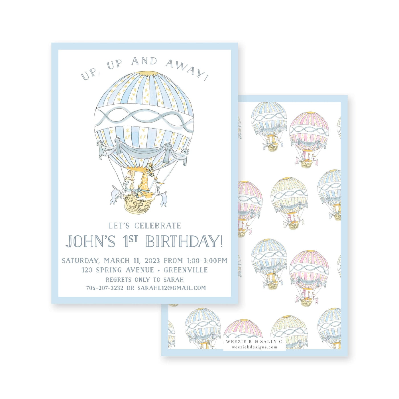 Hot Air Balloon Birthday