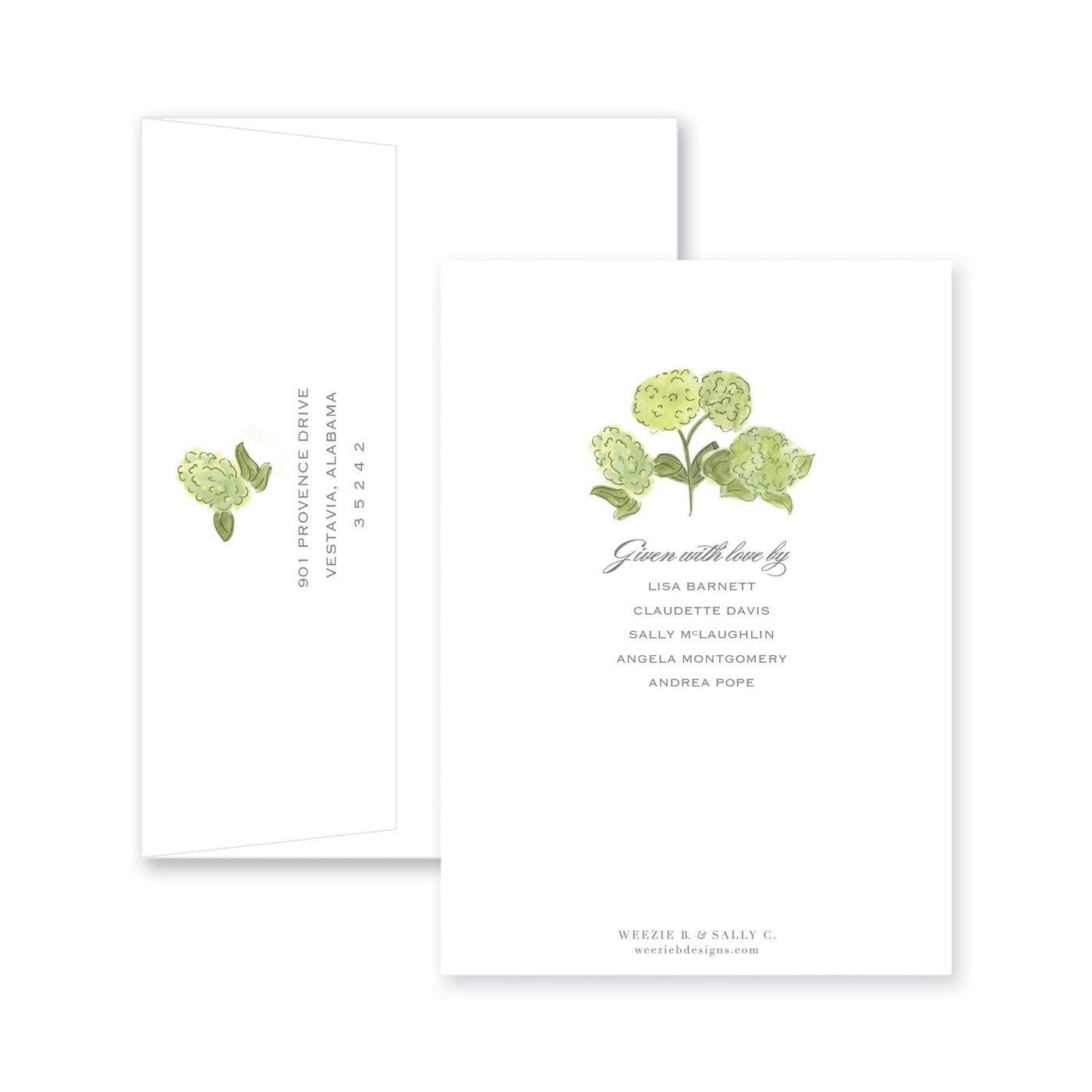 Watercolor Hydrangea Bridal Shower