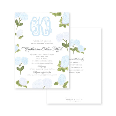 Watercolor Hydrangea Bridal Shower