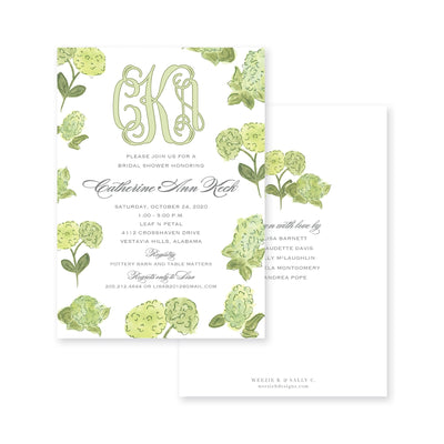 Watercolor Hydrangea Bridal Shower