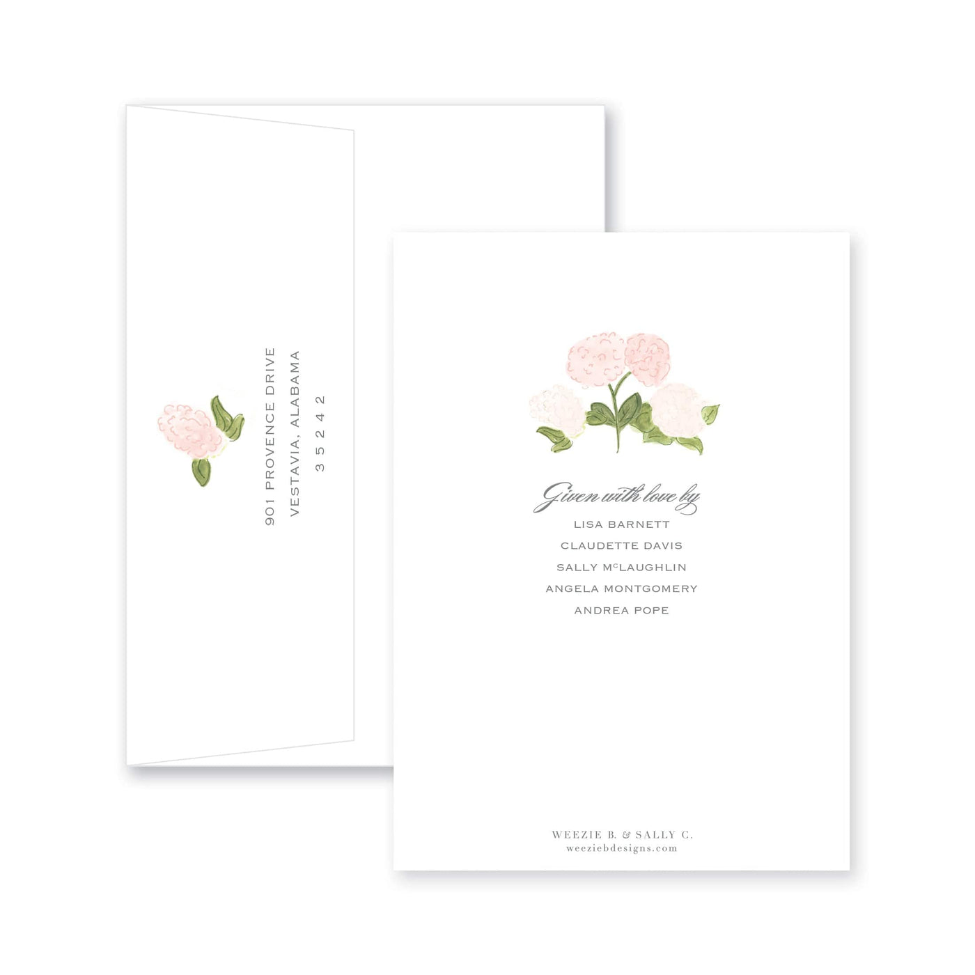 Watercolor Hydrangea Bridal Shower