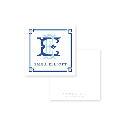 Intertwine Double Border Calling Card