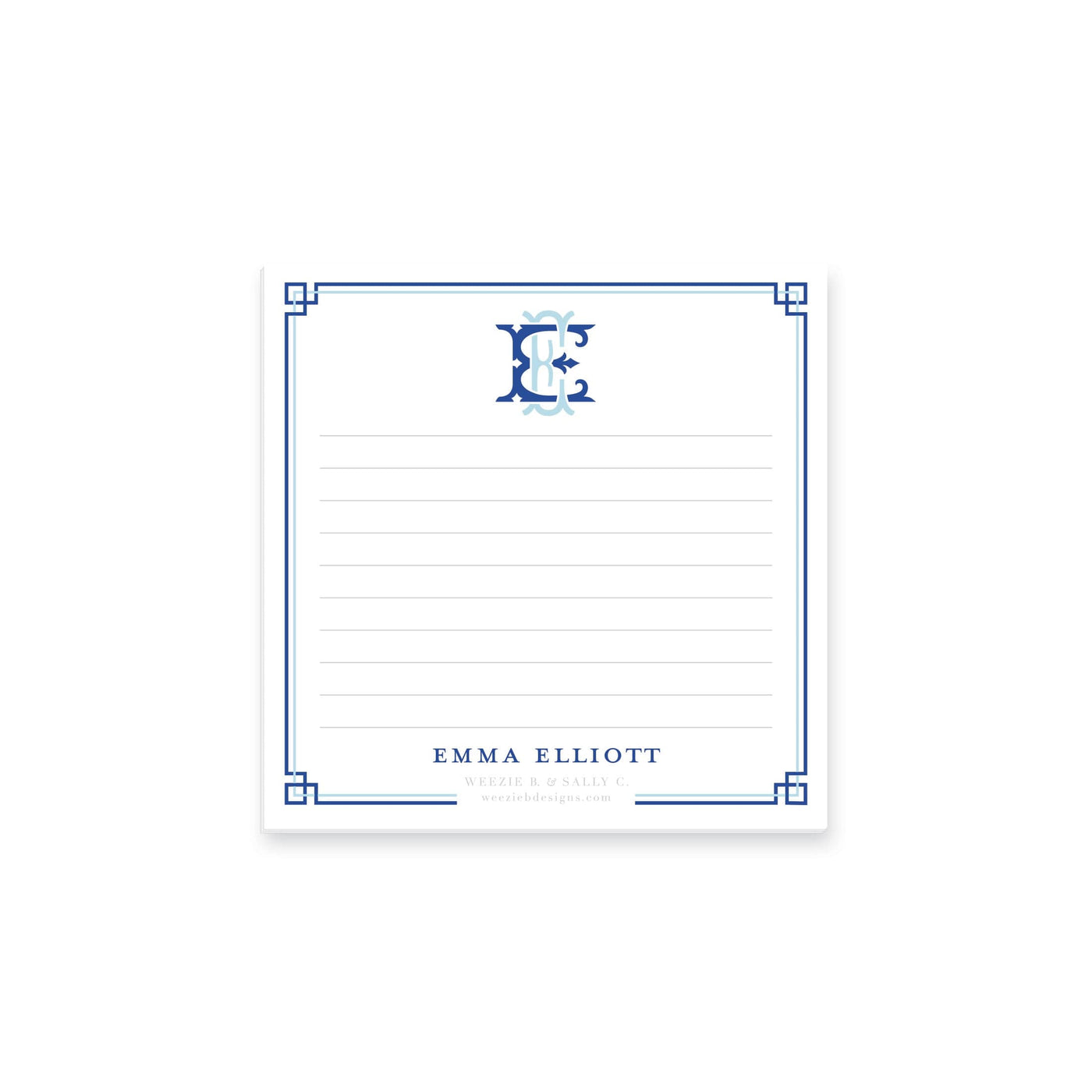 Intertwine Double Border Notepad