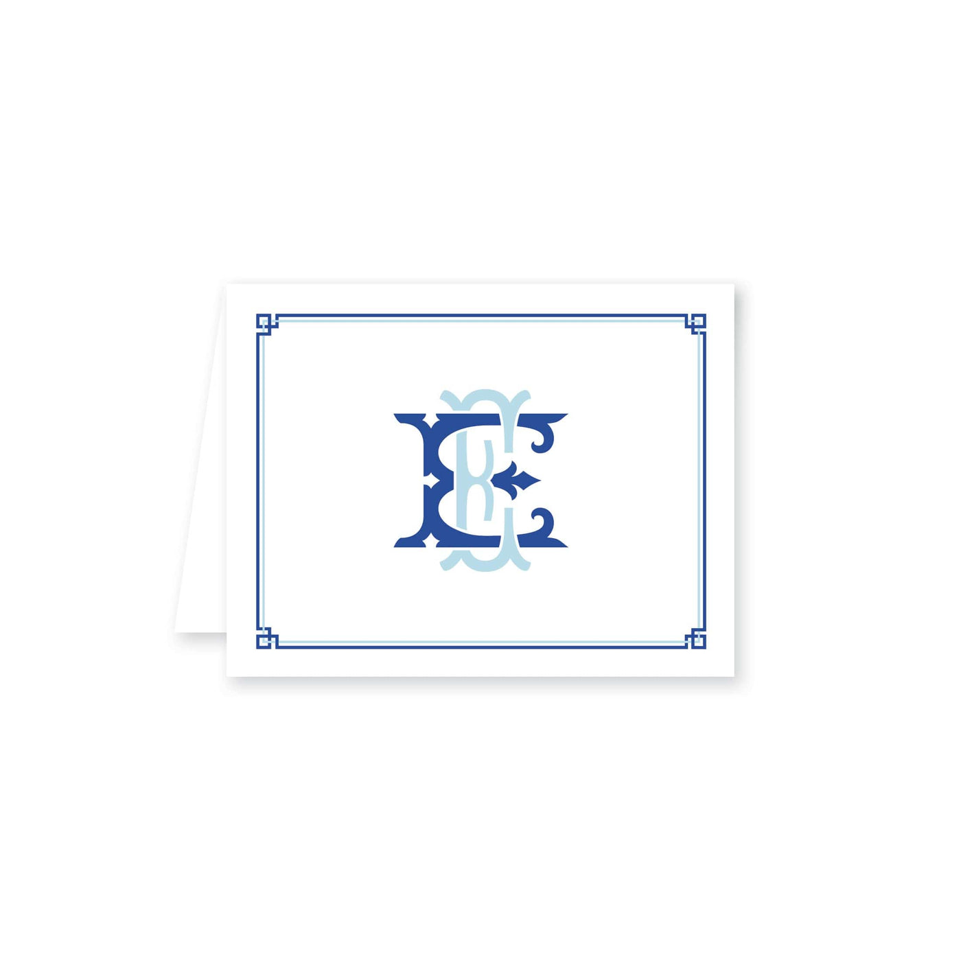 Intertwine Double Border Folded Note Card