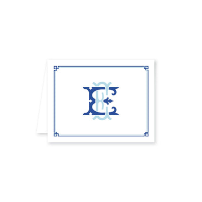 Intertwine Double Border Folded Note Card
