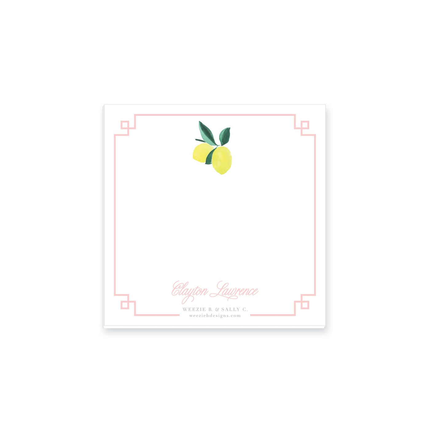 Lemon Polka Dot Notepad