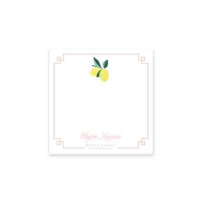 Lemon Polka Dot Notepad