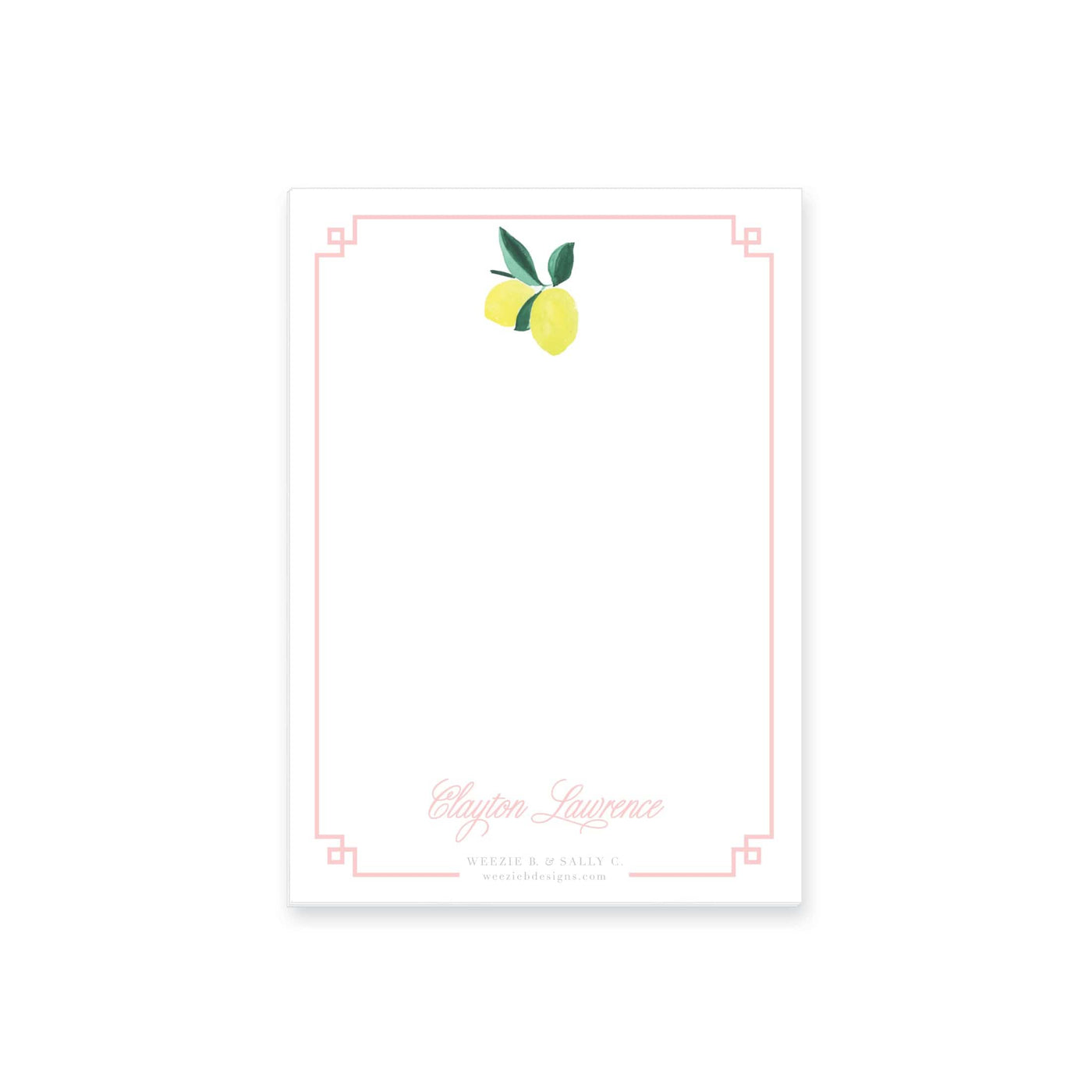 Lemon Polka Dot Notepad
