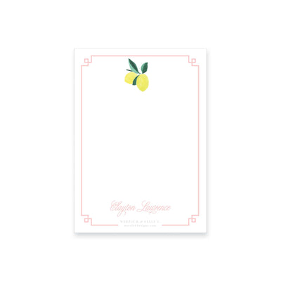 Lemon Polka Dot Notepad