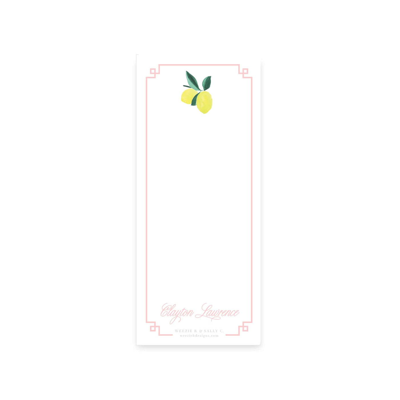 Lemon Polka Dot Notepad
