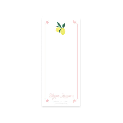 Lemon Polka Dot Notepad
