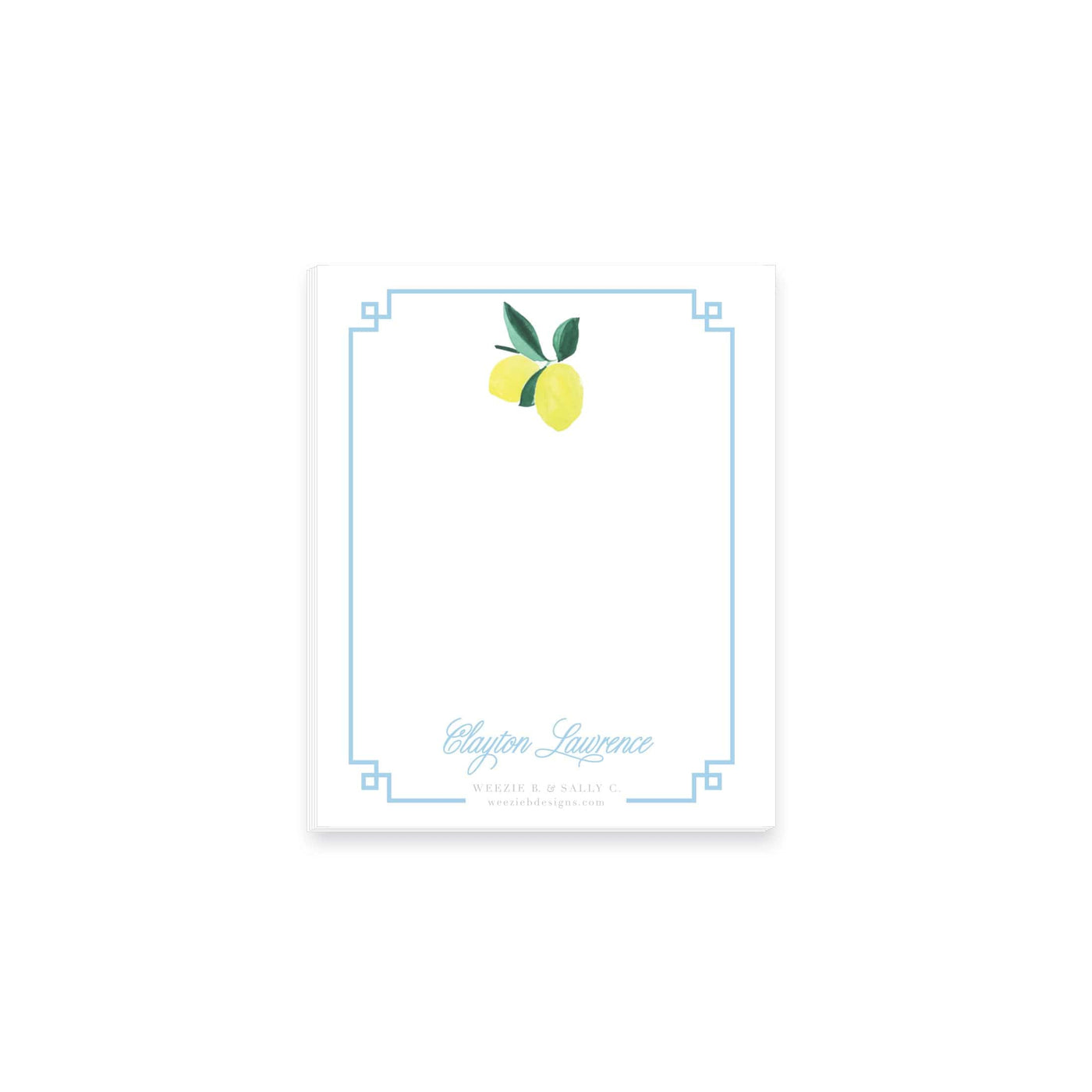 Lemon Polka Dot Notepad