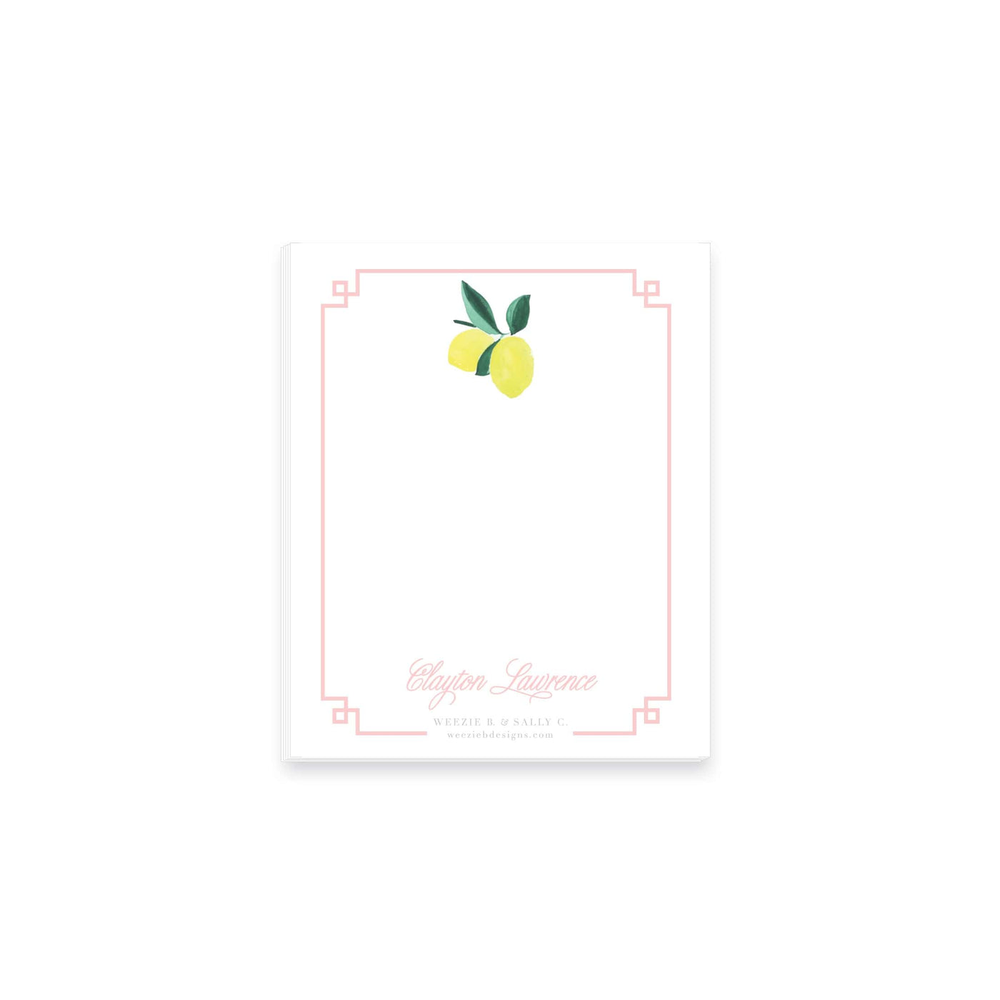 Lemon Polka Dot Notepad