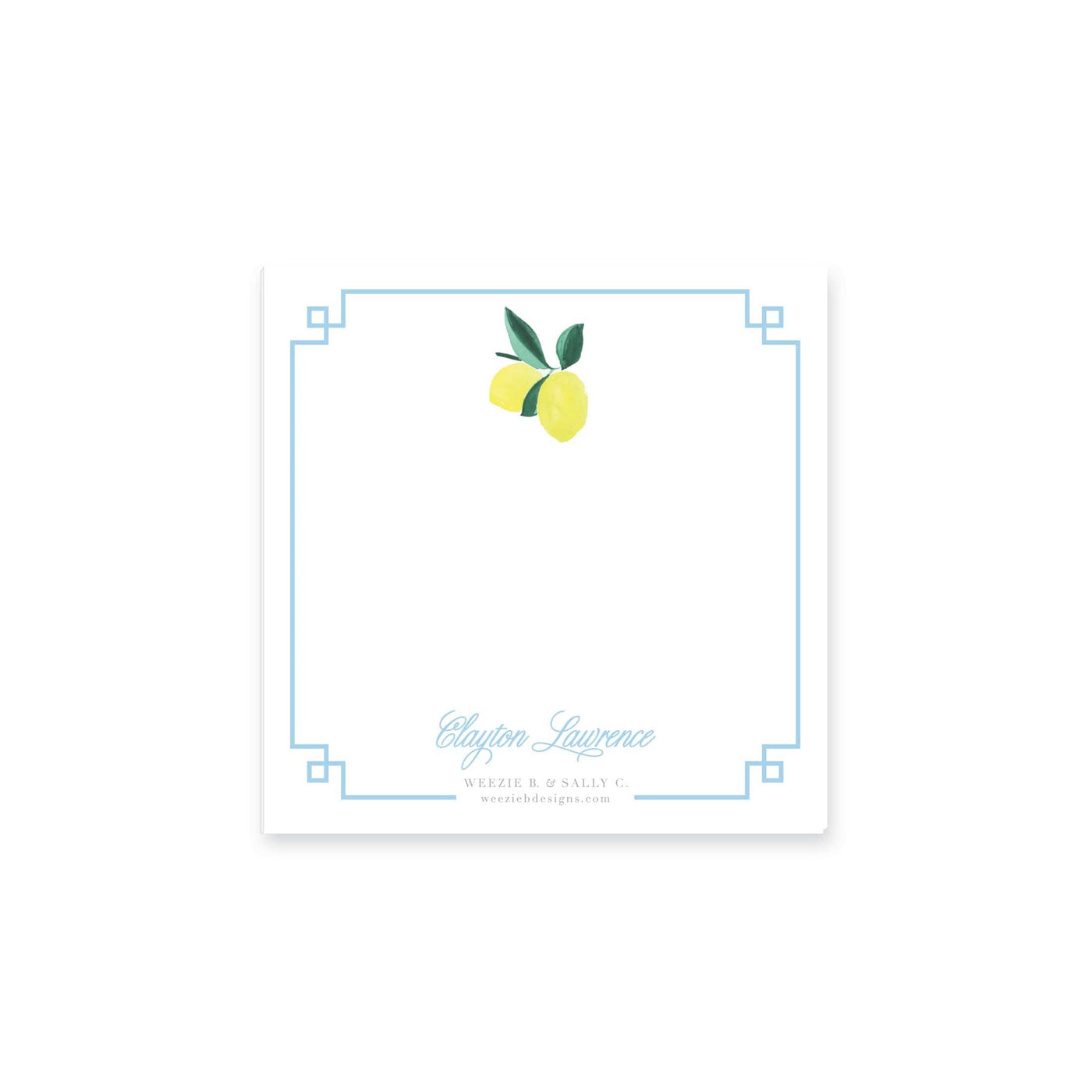 Lemon Polka Dot Notepad