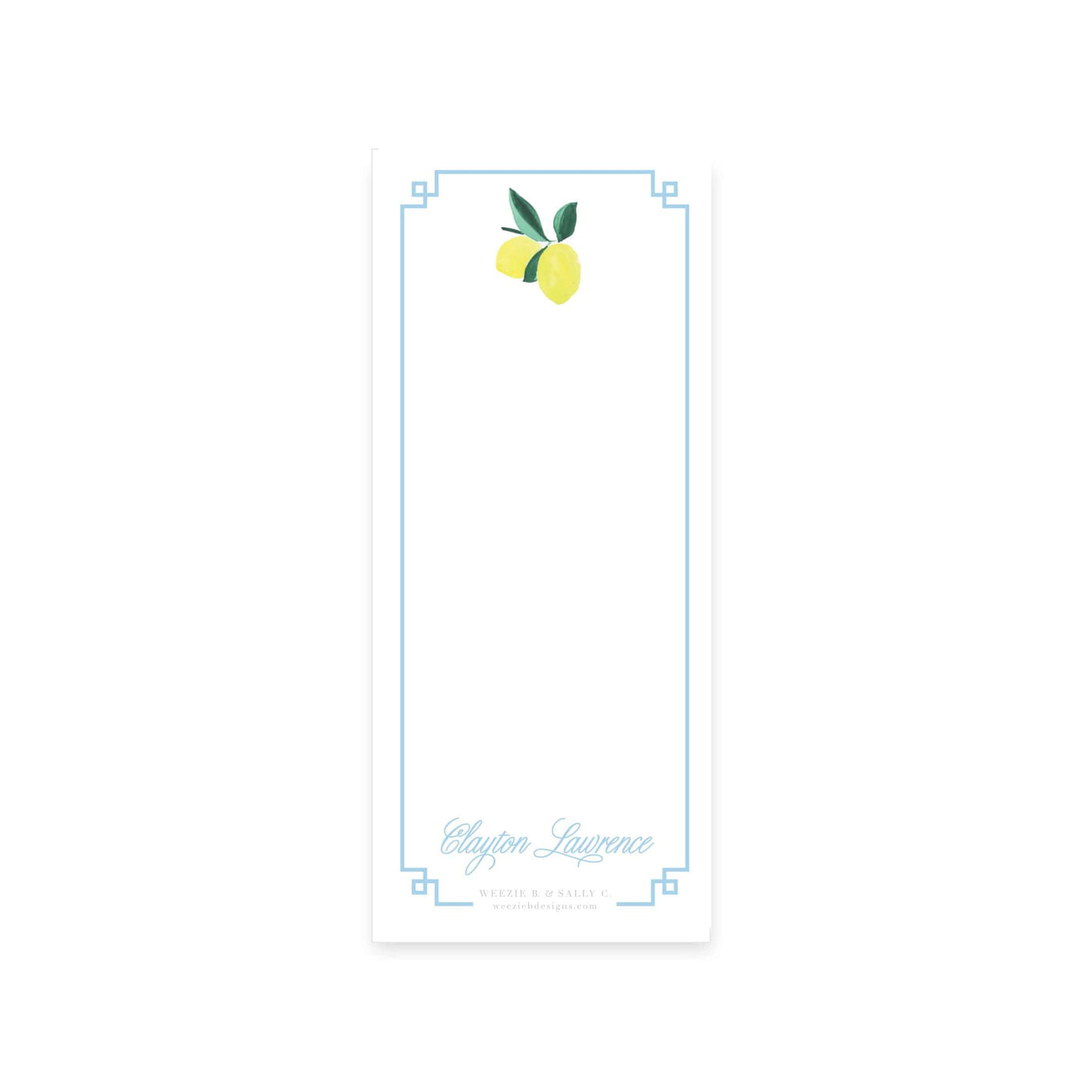 Lemon Polka Dot Notepad
