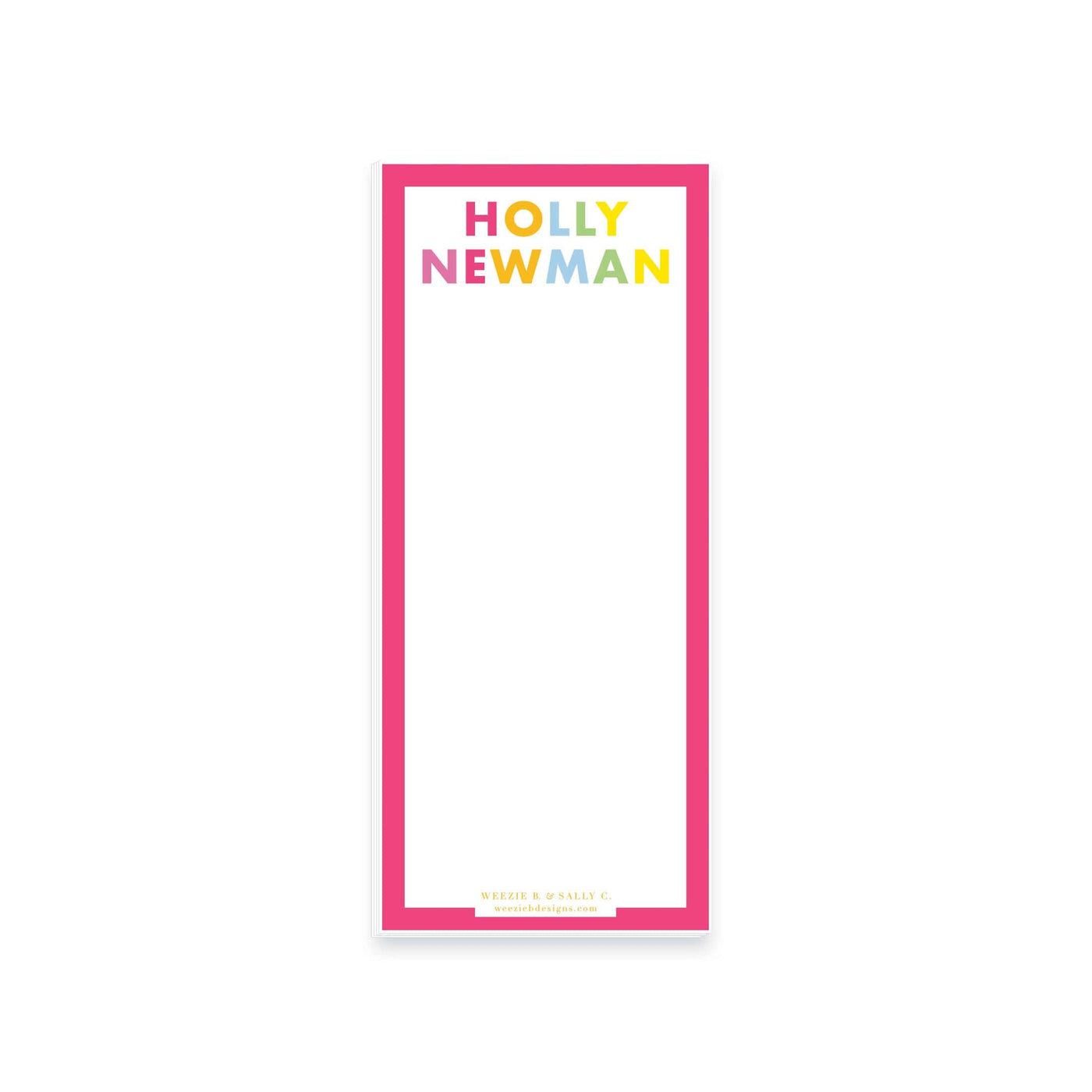 Rainbow Letters Notepad