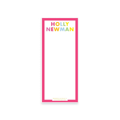 Rainbow Letters Notepad