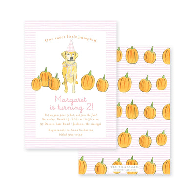 Little Pumpkin Lab Birthday