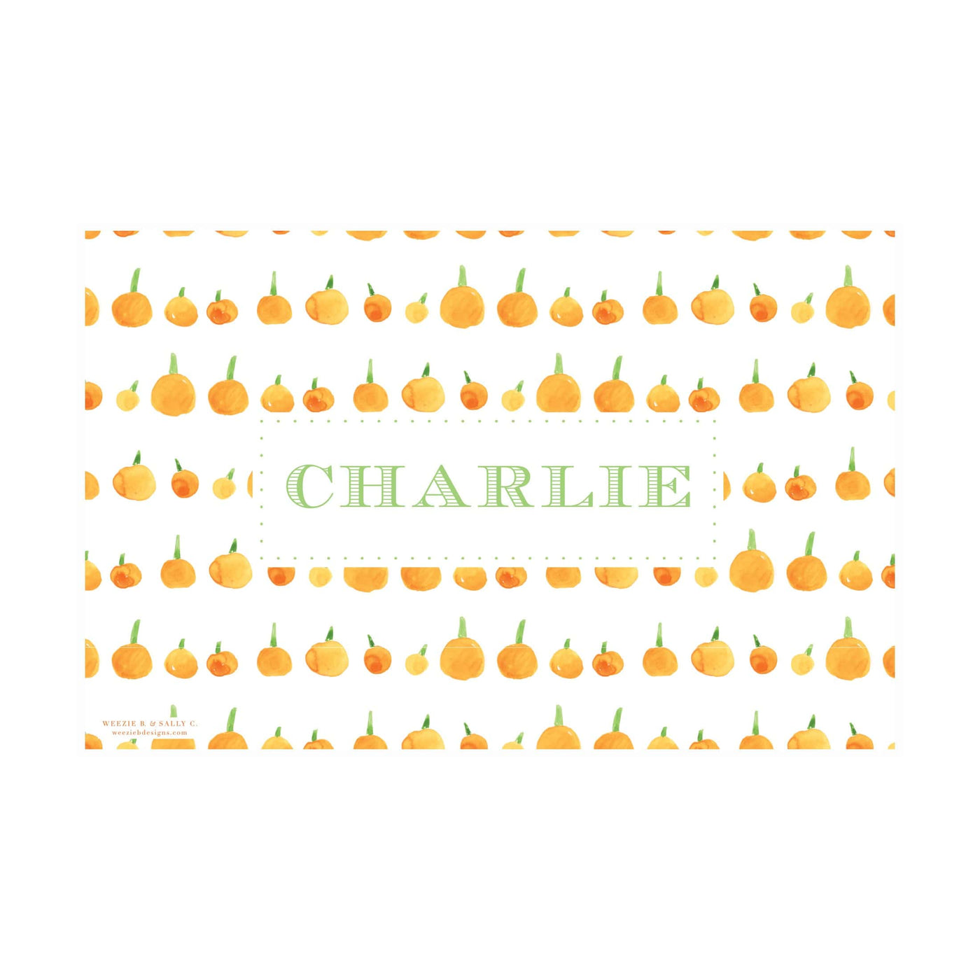 Little Pumpkins Placemat