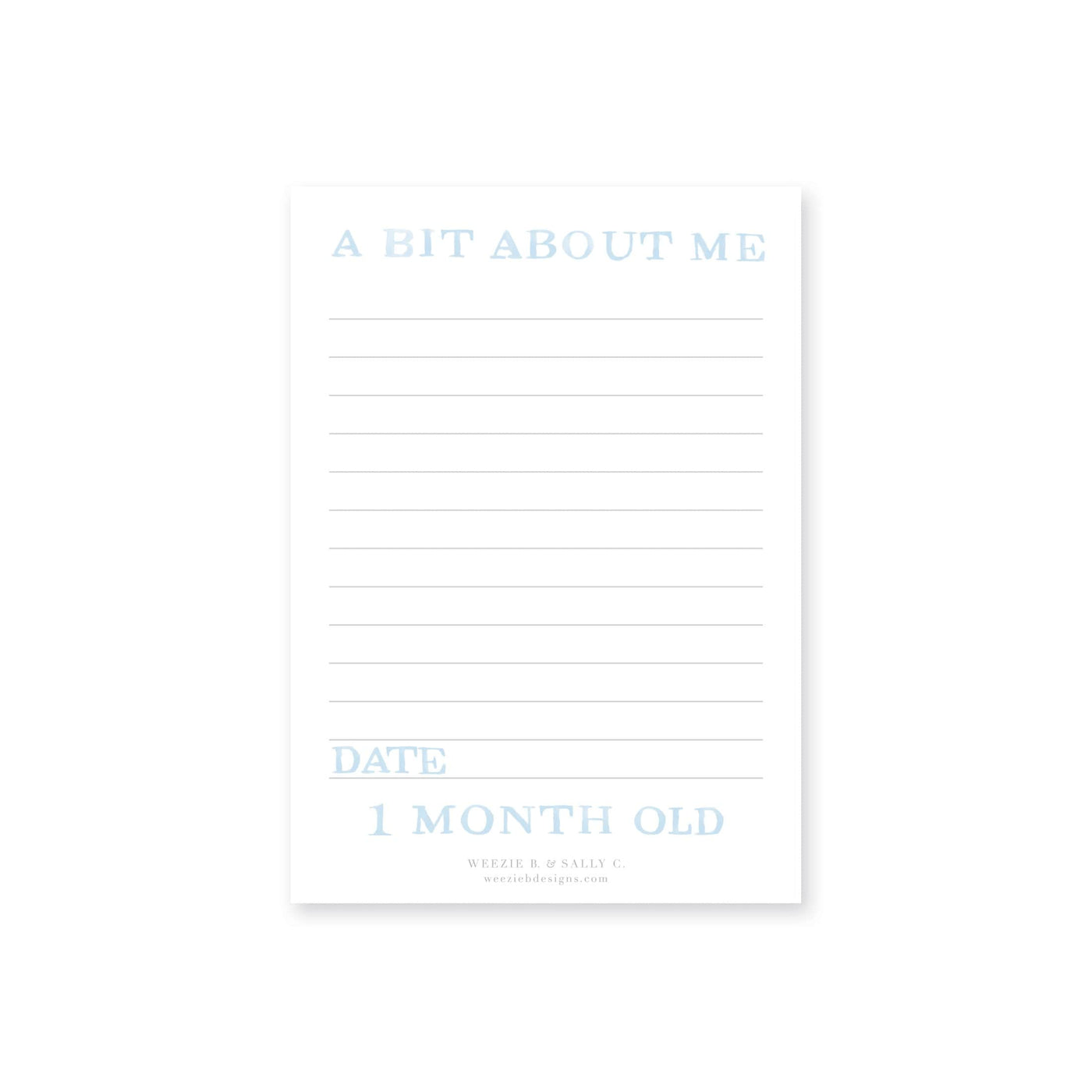 French Border Baby Milestone Cards