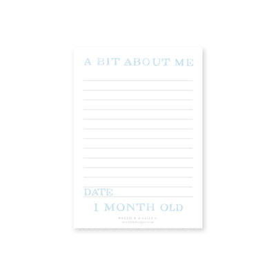 French Border Baby Milestone Cards