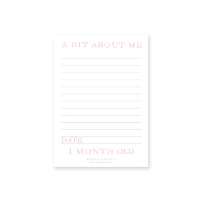 French Border Baby Milestone Cards