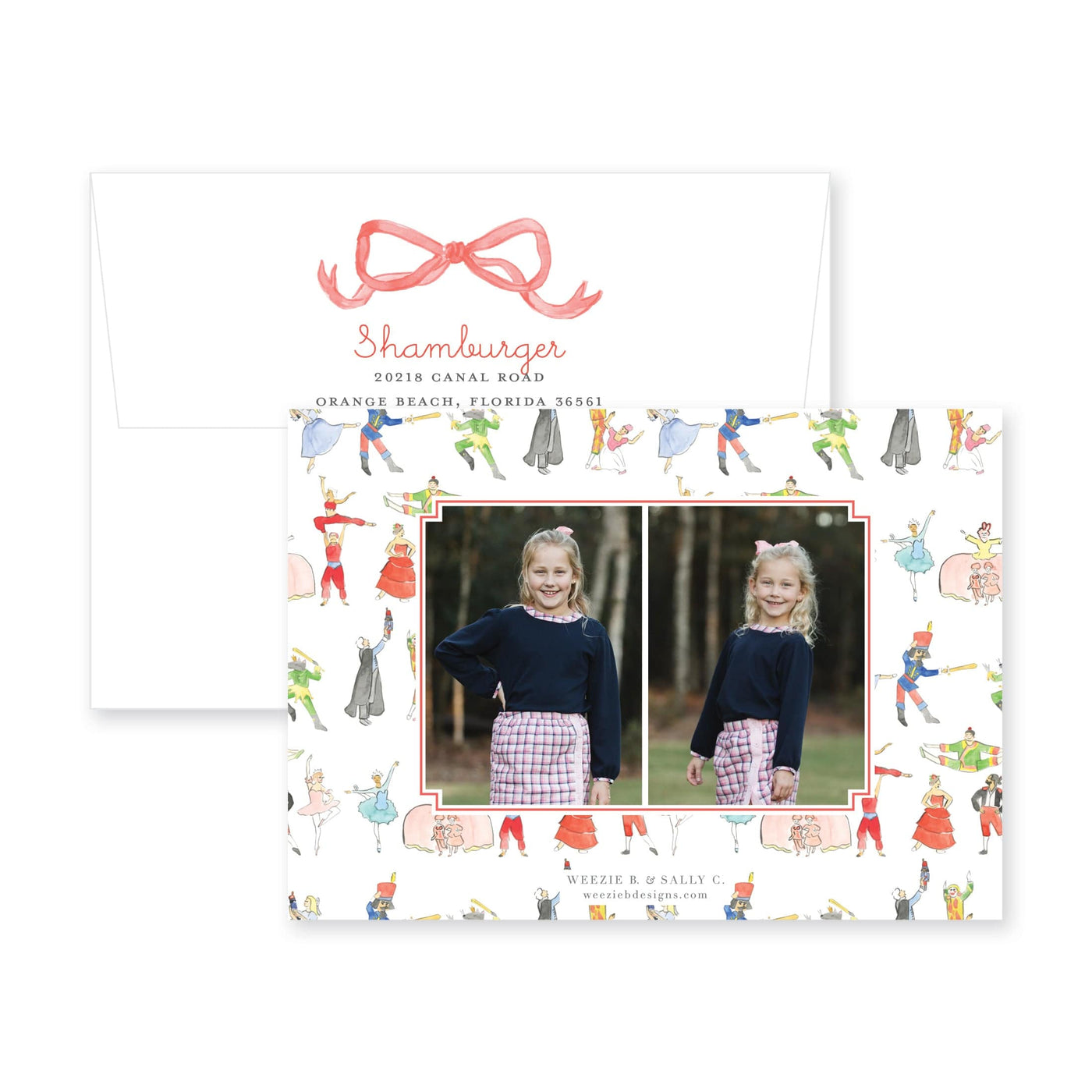 Nutcracker Story Horizontal Christmas Card